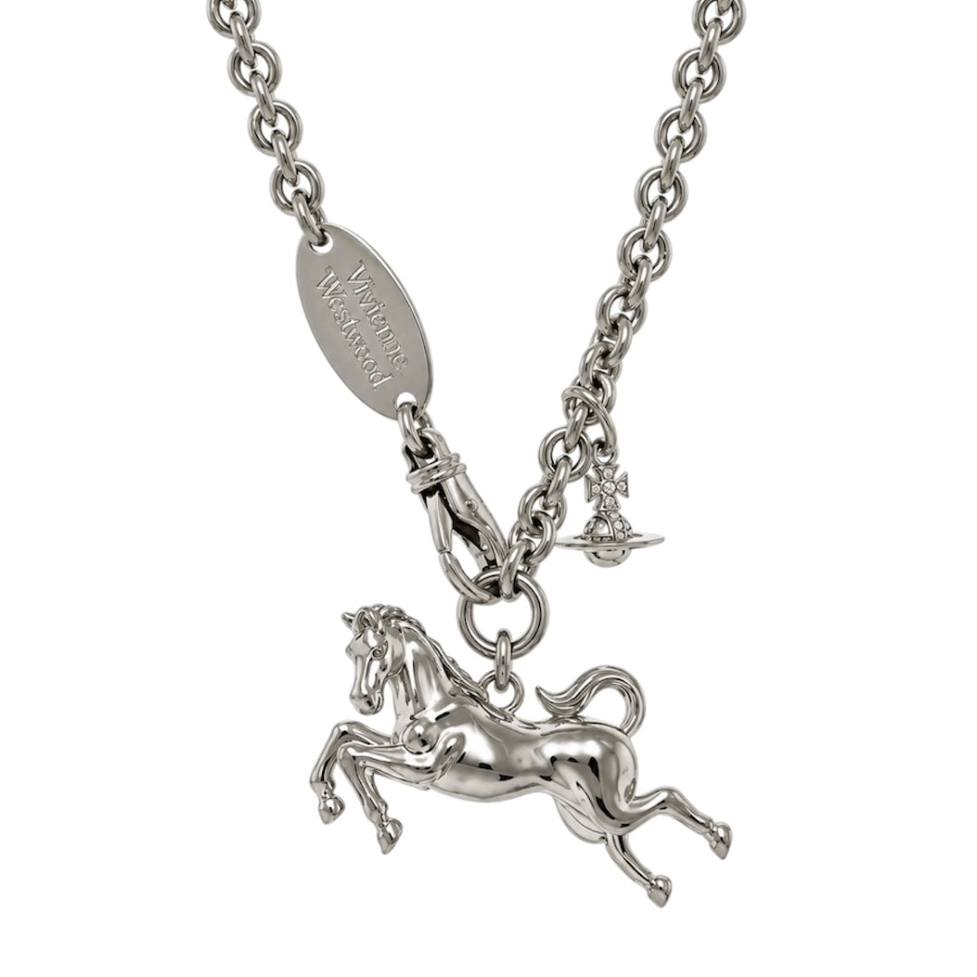 Horse Orb Necklace Gold & Silver