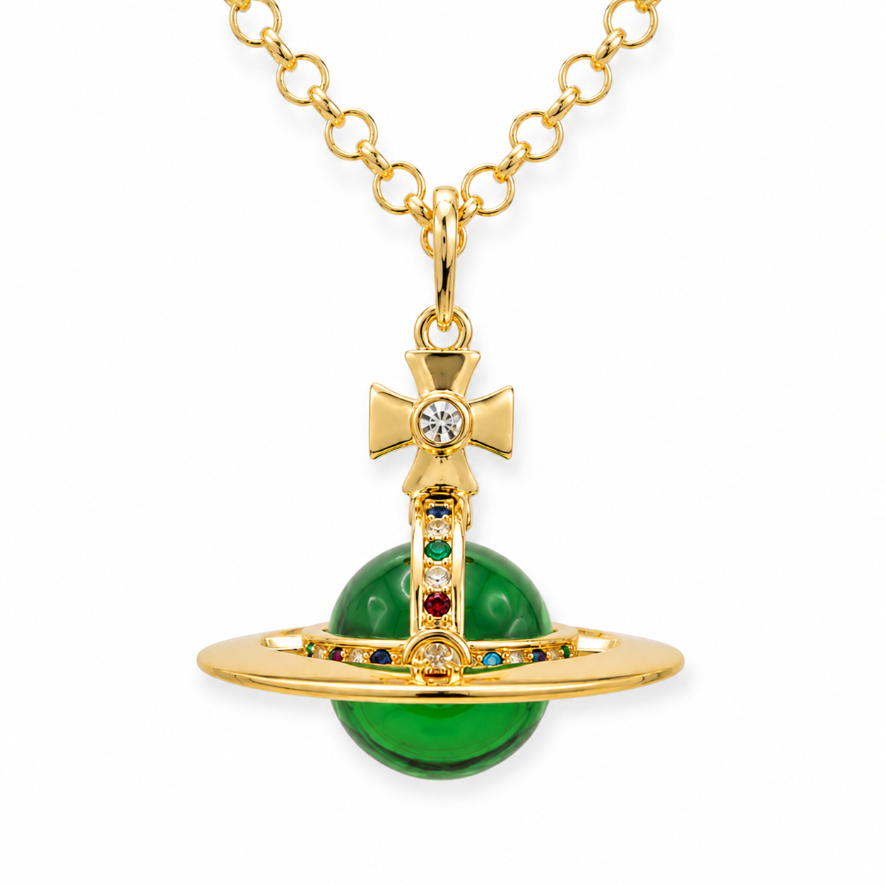 20MM Medium Saturn Orb Pendant Necklace *29 Styles*