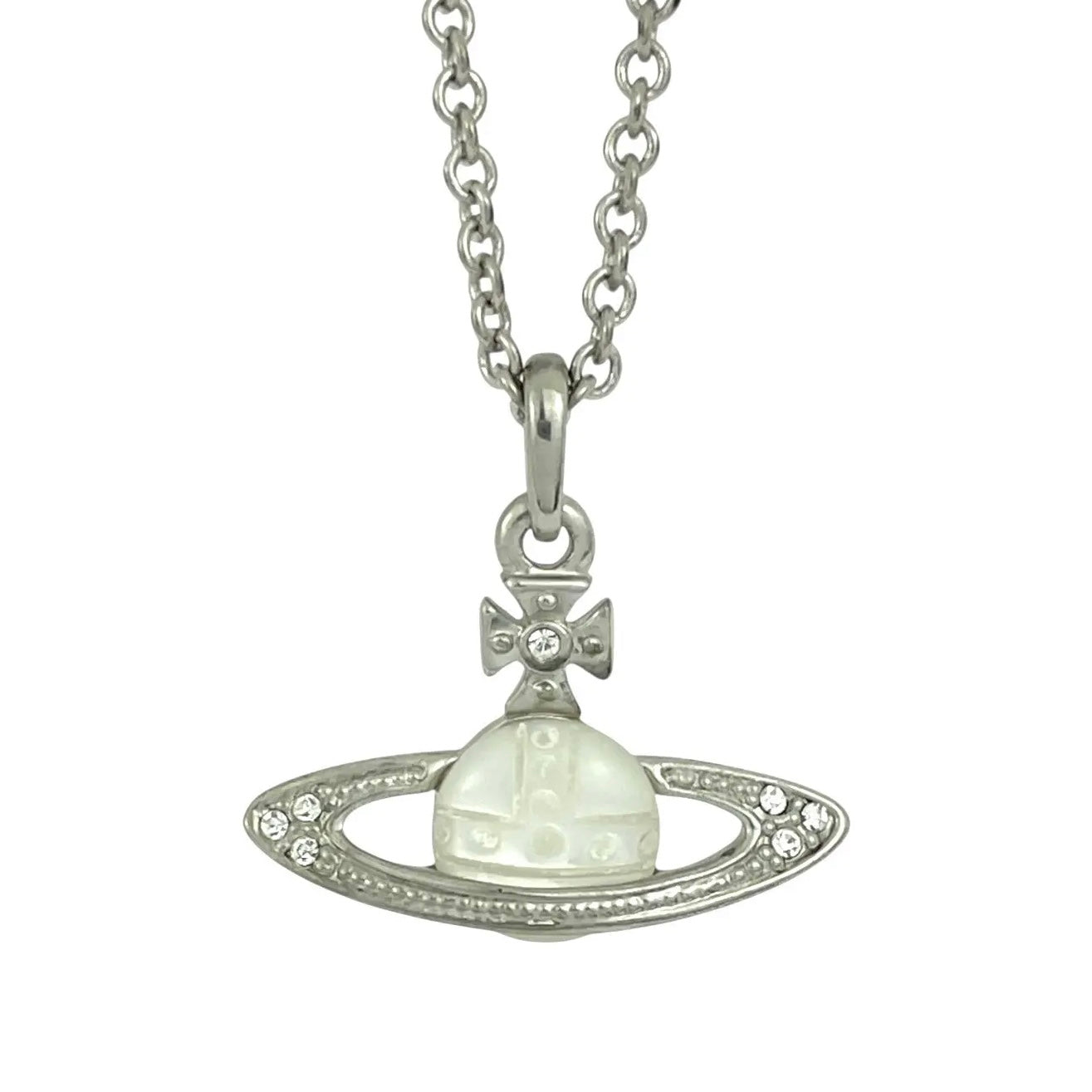 Mini Green Milk Pearl Orb 10MM Pendant Necklace (2 colors)