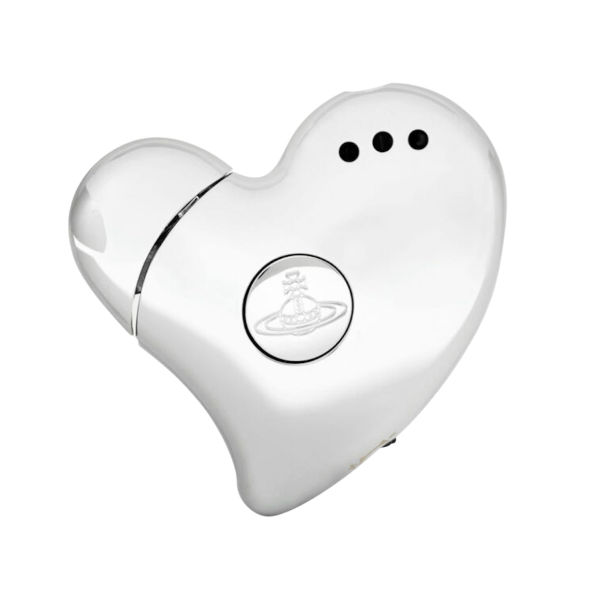 Baby Pink and Silver Heart Orb Lighter