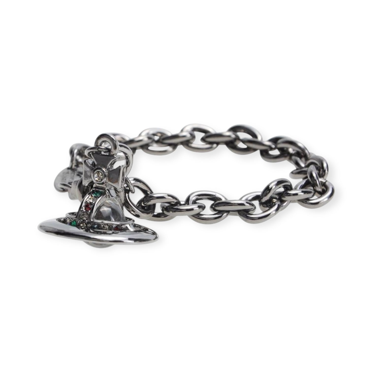 6MM Petite Hanging Orb Saturn Pendant Bracelet Bracelets (7 Colors)