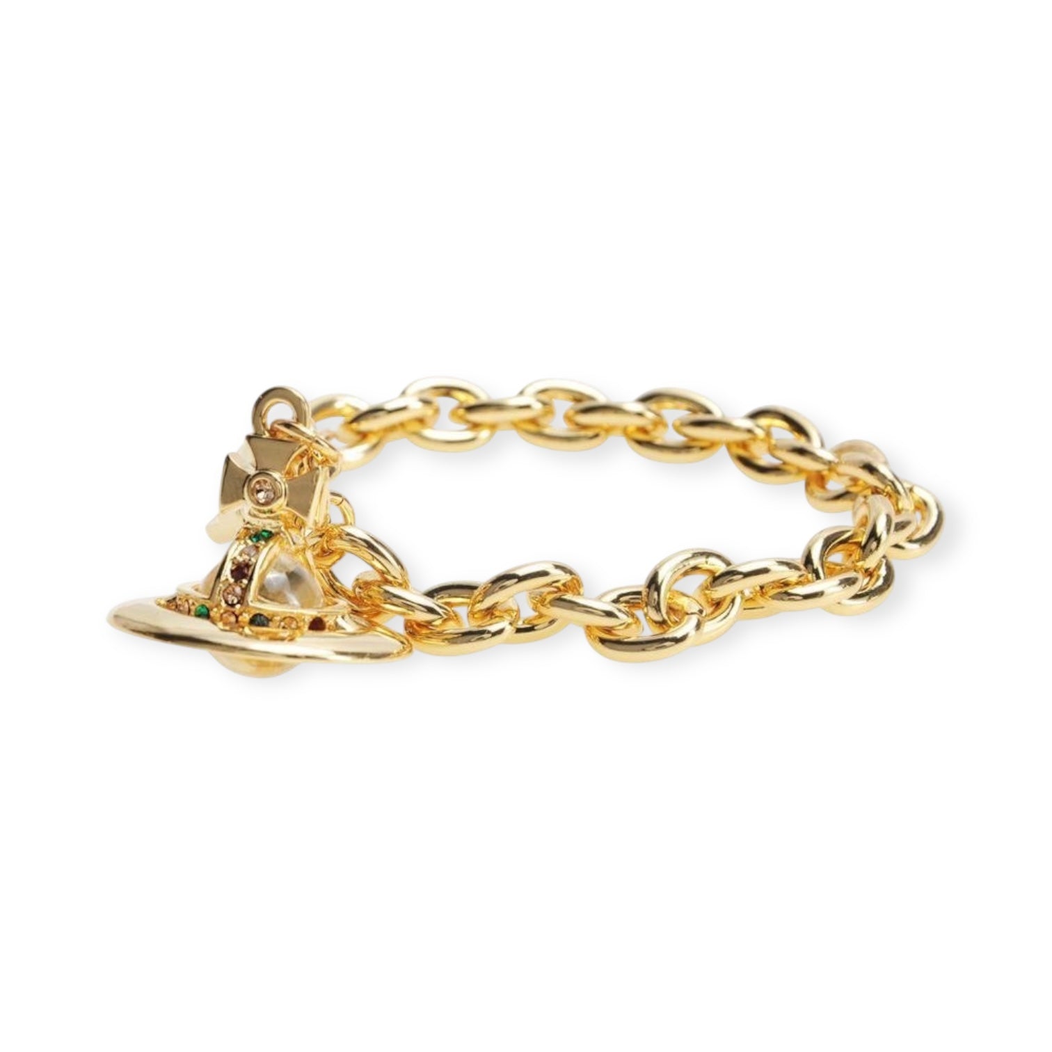 6MM Petite Hanging Orb Saturn Pendant Bracelet Bracelets (7 Colors)