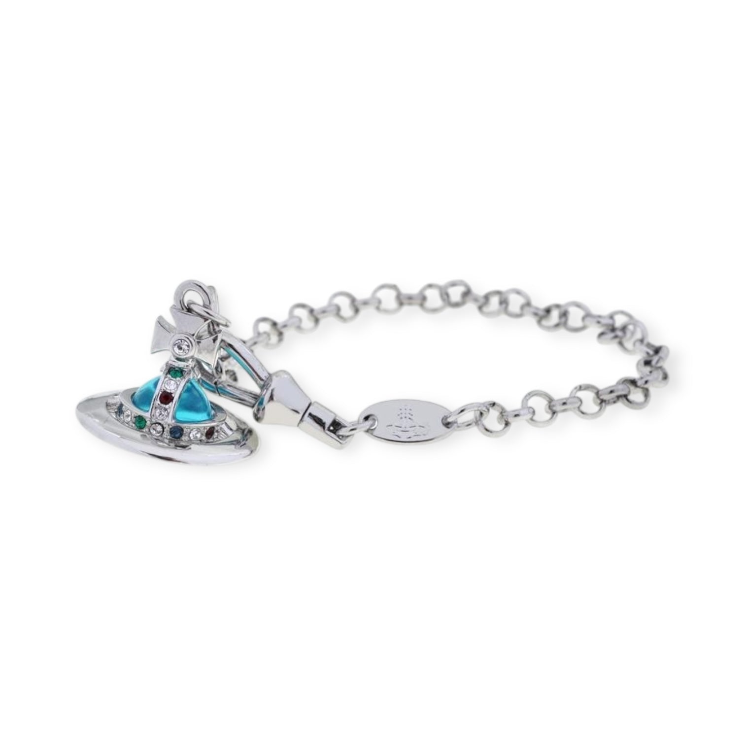 6MM Petite Hanging Orb Saturn Pendant Bracelet Bracelets (7 Colors)