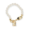 Rens Lock Locket Padlock Pendant Gold & Silver Bracelet (2 Colors)