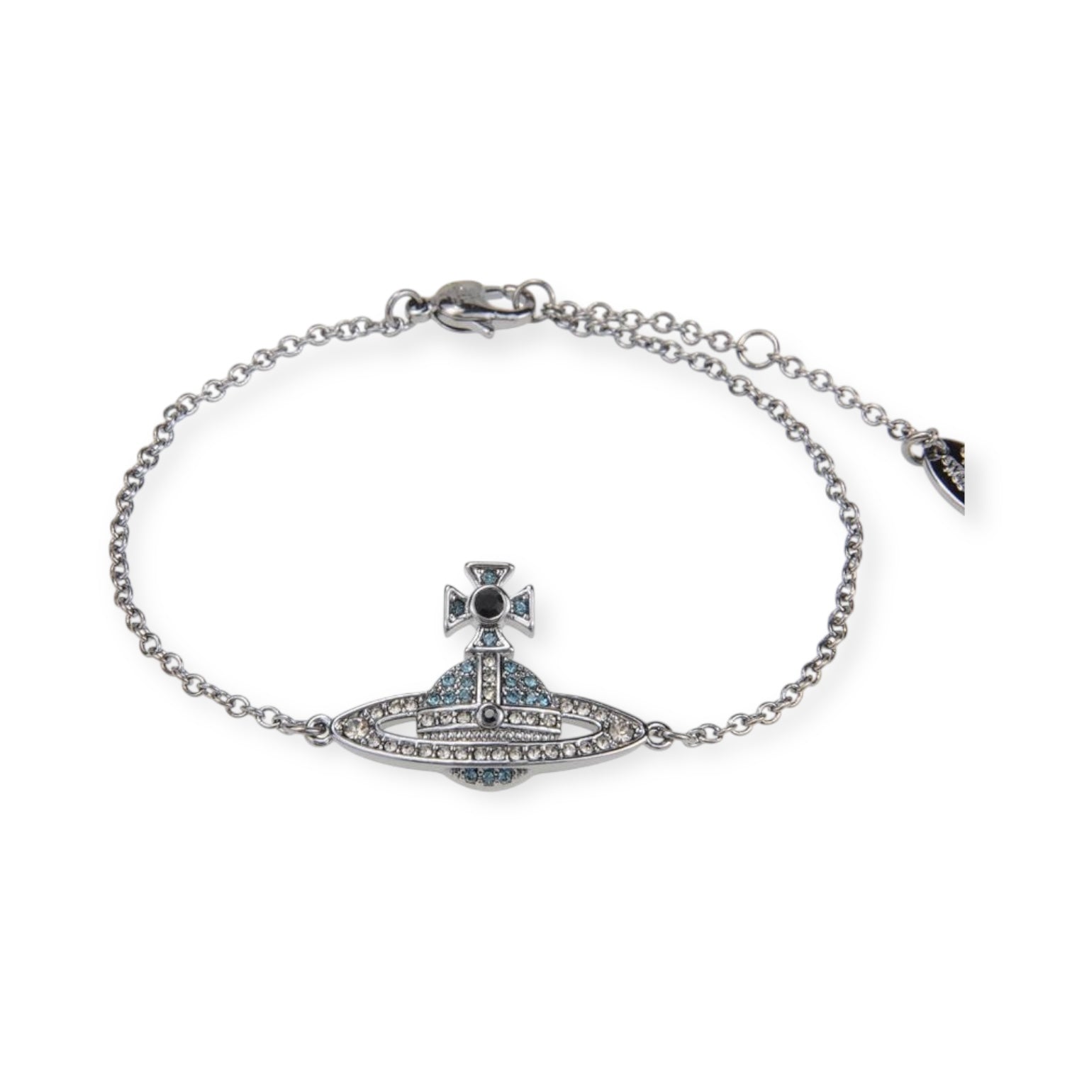 Gem Studded 2D Orb Pendant Bracelet (5 Colors)