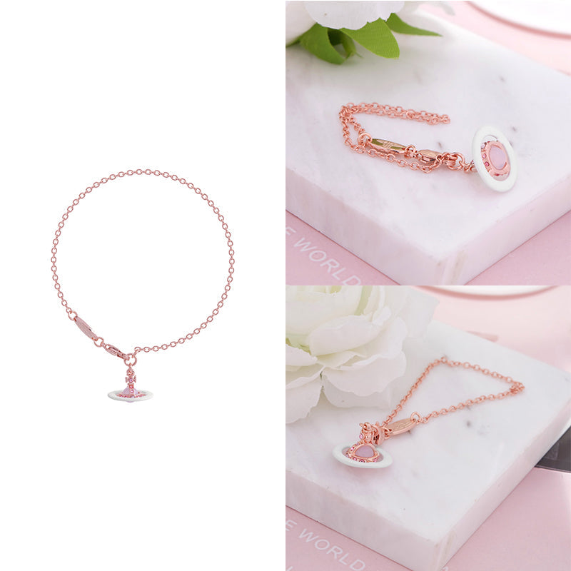 Colorful Gem 10MM 3D Abstract Orb Pendant Bracelet (5 Colors)