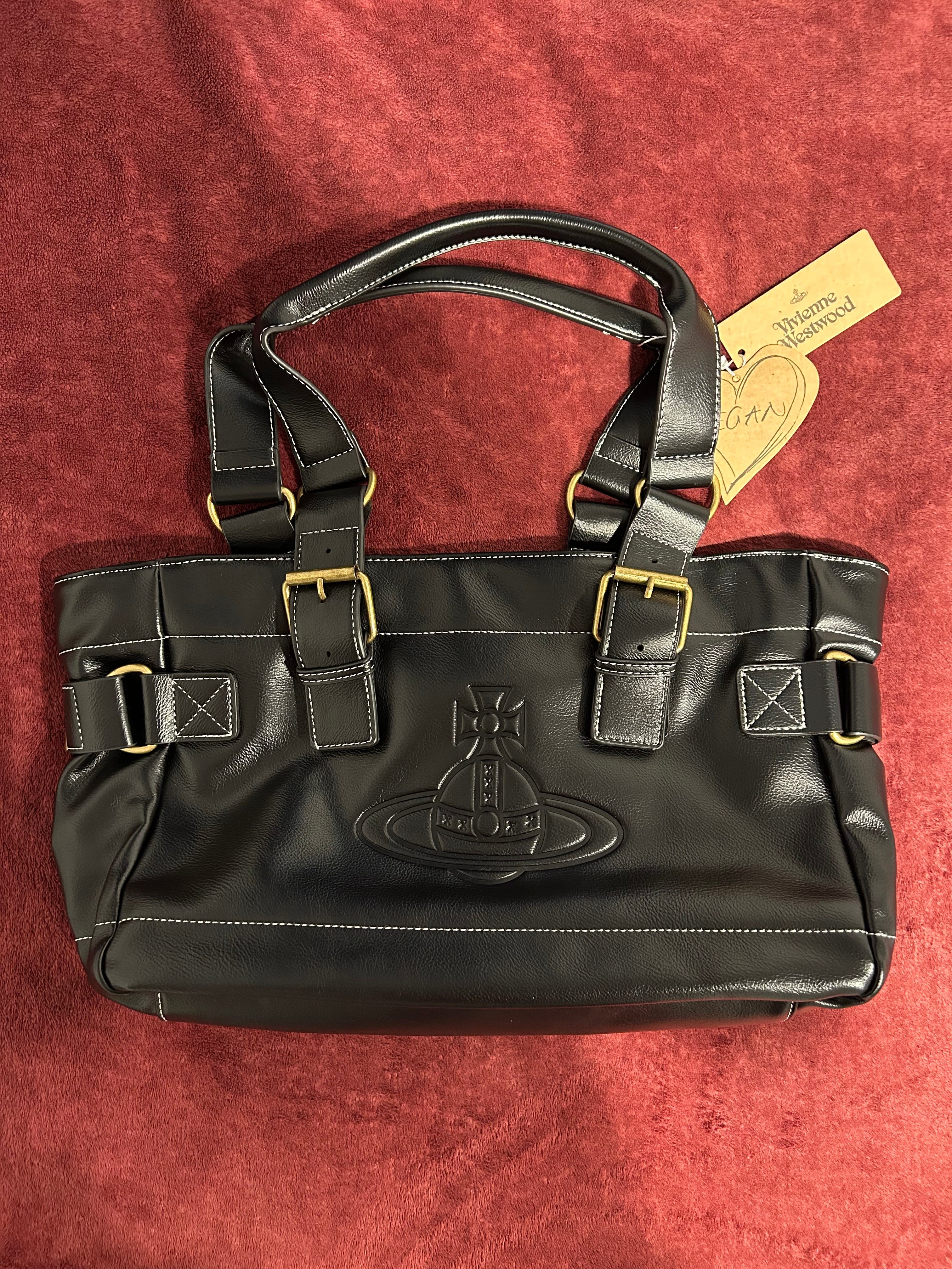 Black and Gold Orb Engraved Design Leather Messenger Tote Hand Bag