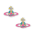 Multicolor Mini Orb Shooting Star Saturn Earrings (3 Colors)