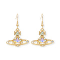 Star Pendant Orb Earrings Gold & Silver (2 Colors)