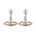 Mini Hanging Gem Studded Orb Pendant Earrings (5 Colors)