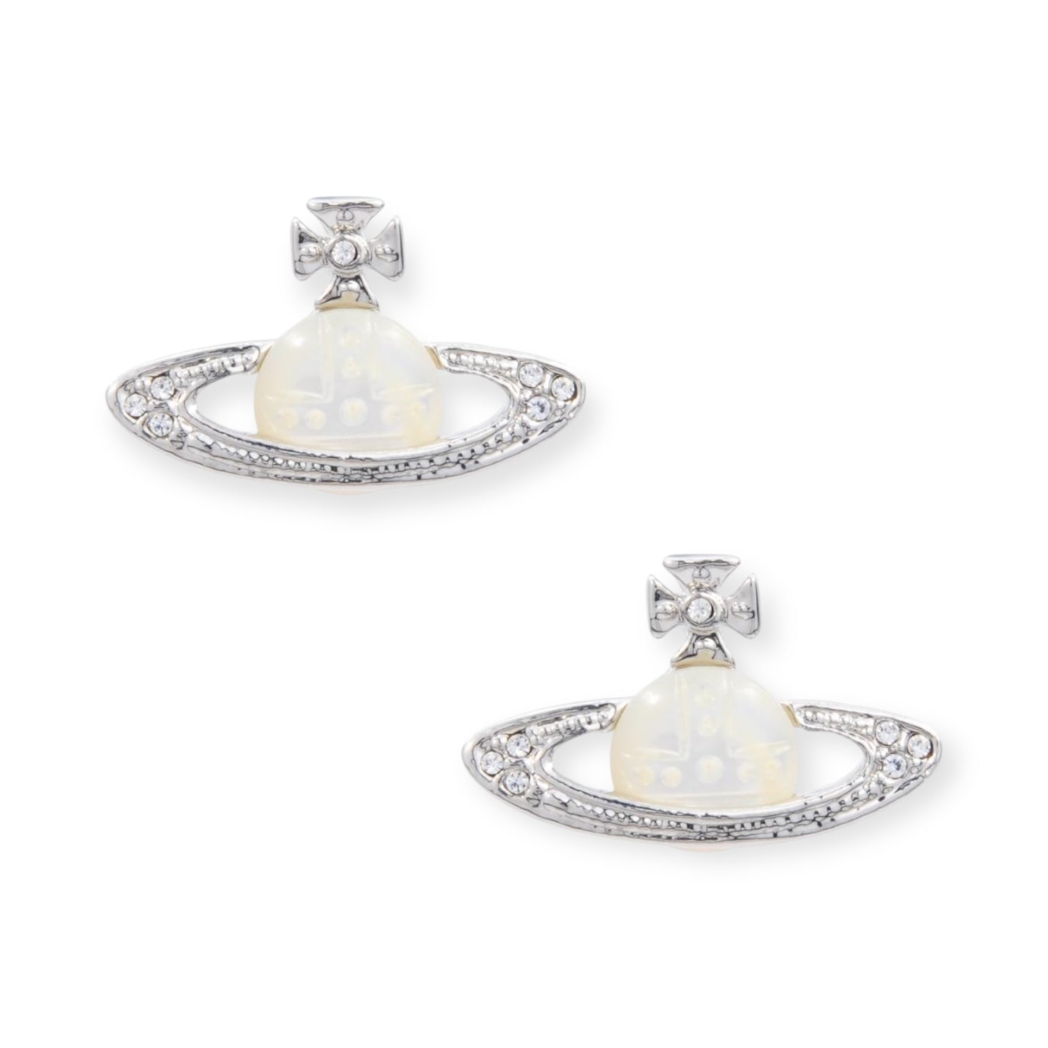Mini Green Milk Pearl Orb Pendant Earrings (2 Colors)