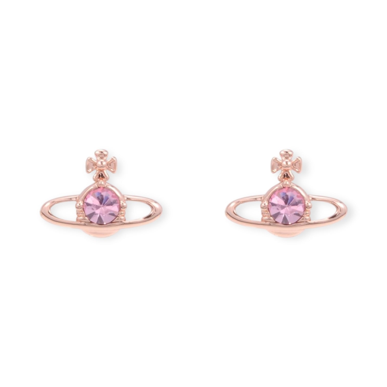 Mini Gem Stud Orb Pendant Earrings (6 Colors)