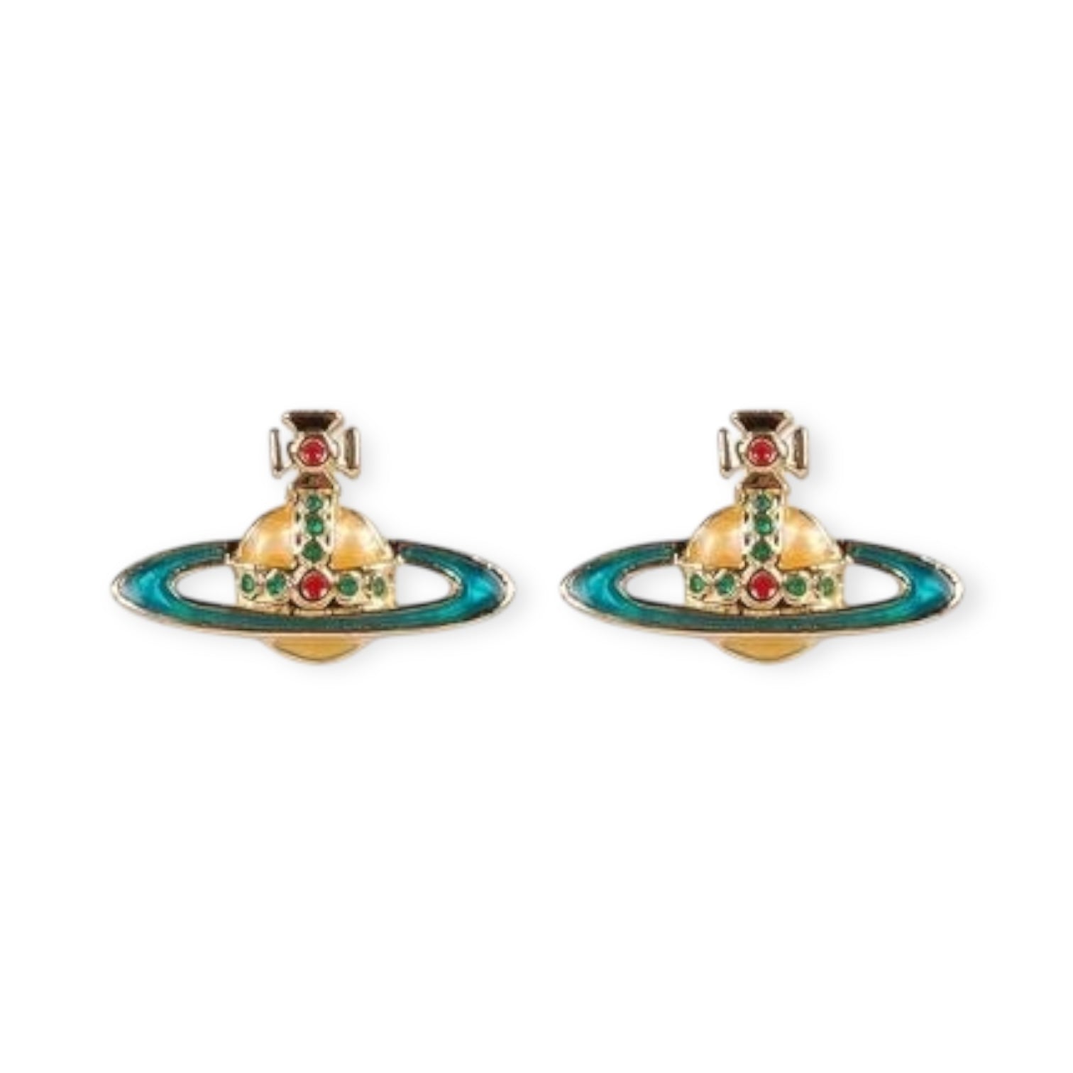 Mini Colorful Abstract Orb Pendant Earrings (8 Colors)
