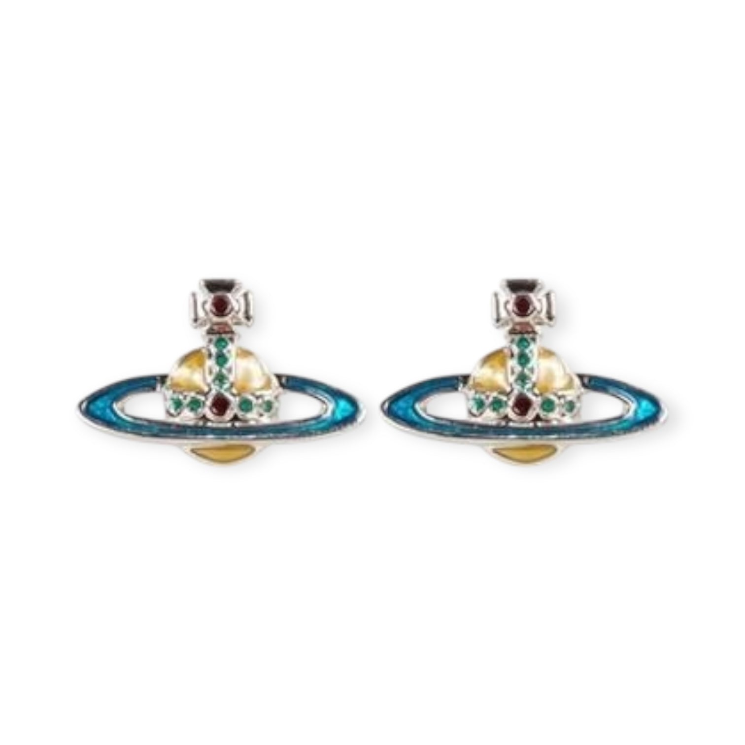 Mini Colorful Abstract Orb Pendant Earrings (8 Colors)
