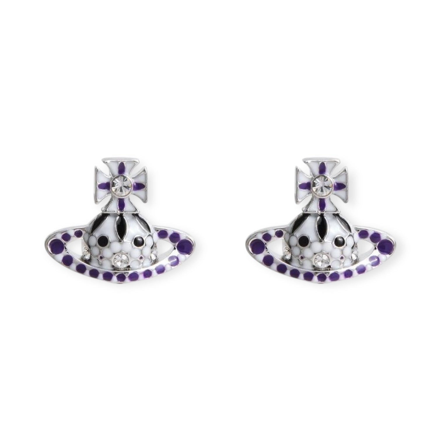 Multicolor Circus Polka Dot Orb Design Earrings (3 Colors)