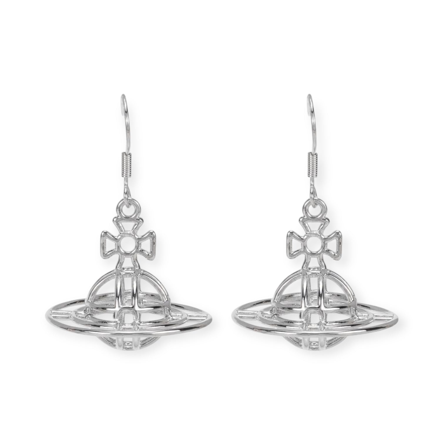 Wired Outline Orb Pendant Earrings (4 Colors)