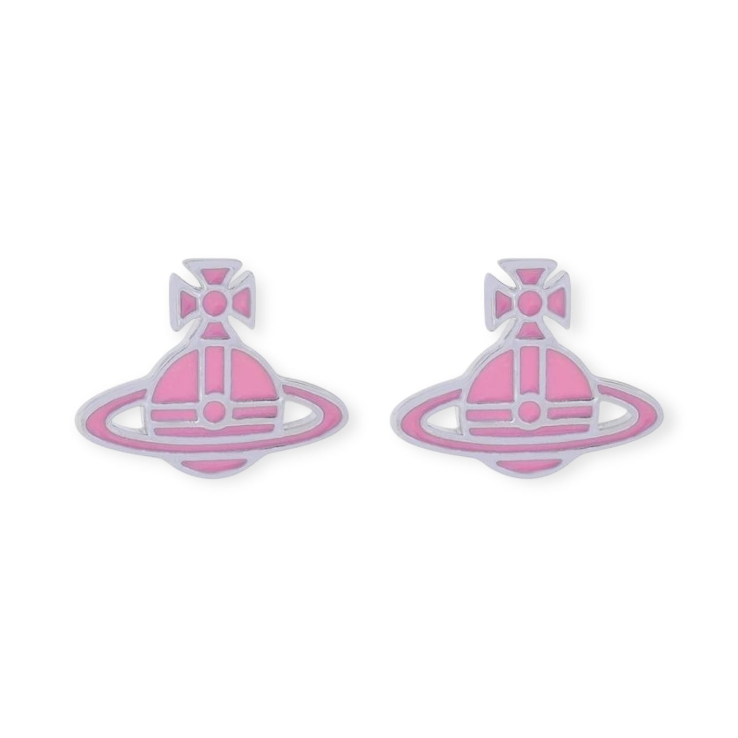 Multicolor Outline Orb Design 2D Earrings (12 Colors)