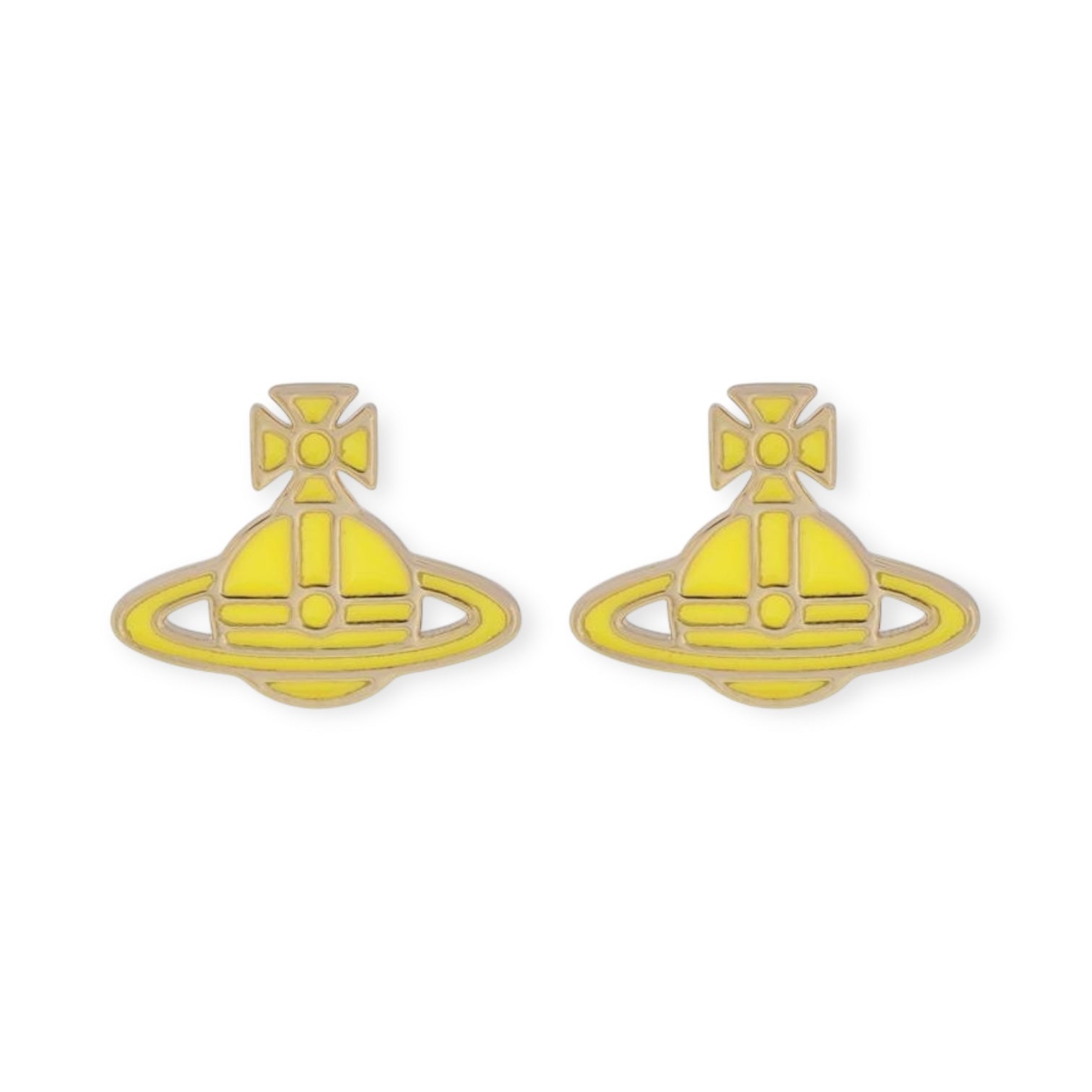 Multicolor Outline Orb Design 2D Earrings (12 Colors)