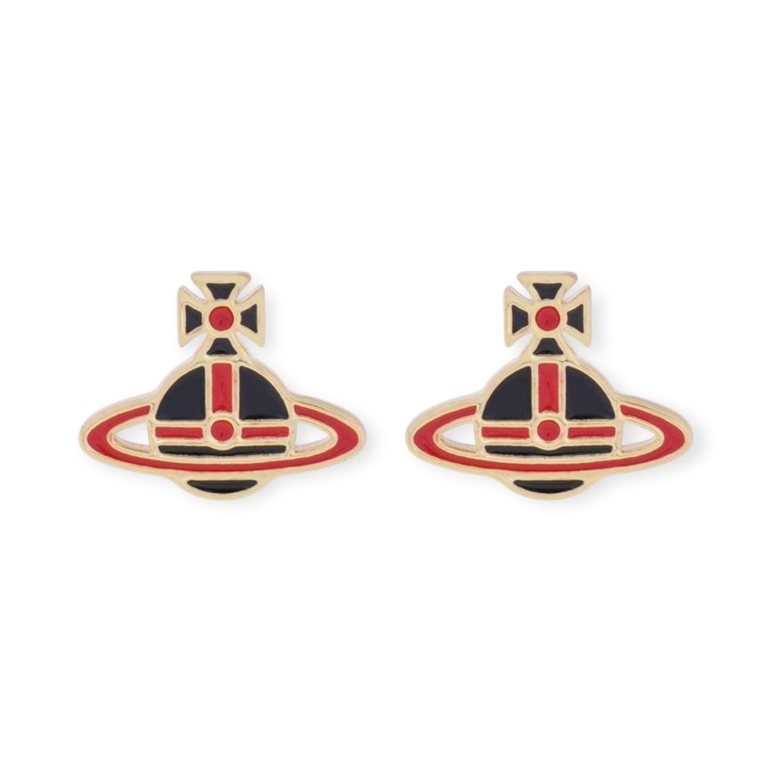 Multicolor Outline Orb Design 2D Earrings (12 Colors)