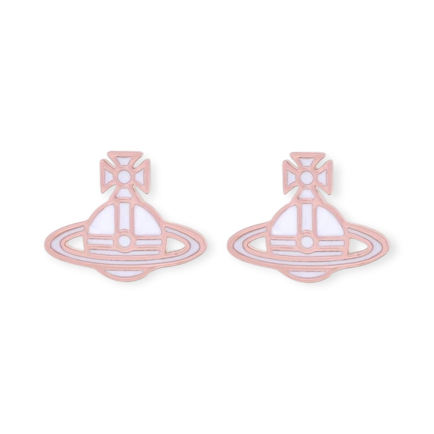 Multicolor Outline Orb Design 2D Earrings (12 Colors)