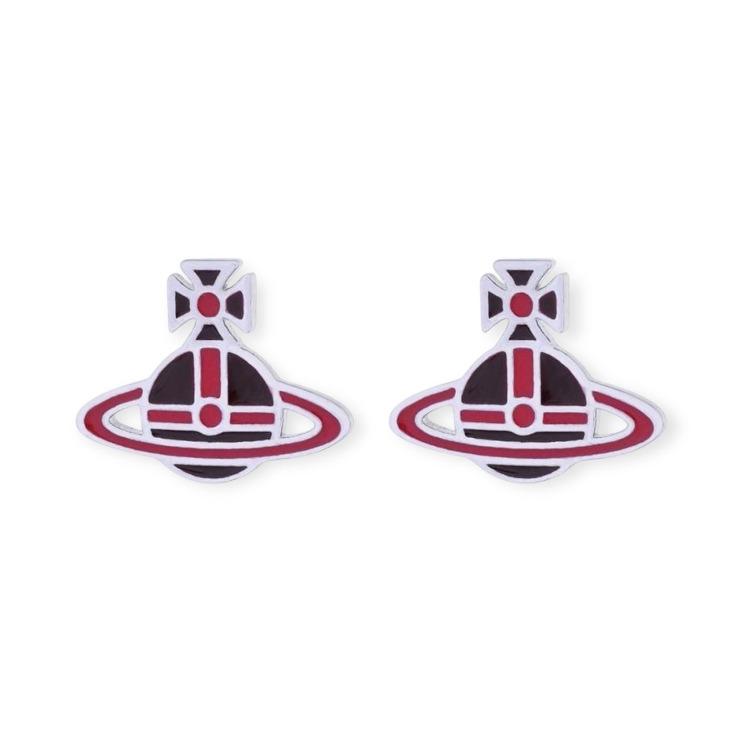 Multicolor Outline Orb Design 2D Earrings (12 Colors)