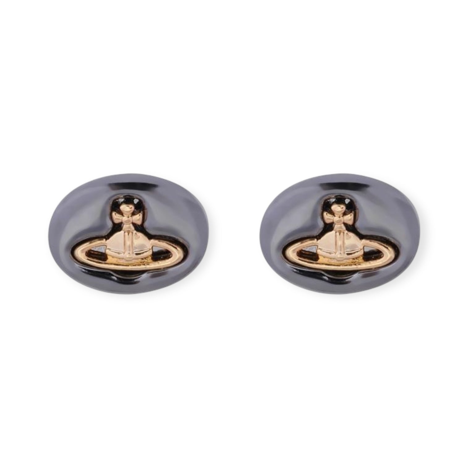 Pebble Stone Design Engraved Orb Earrings (5 Colors)