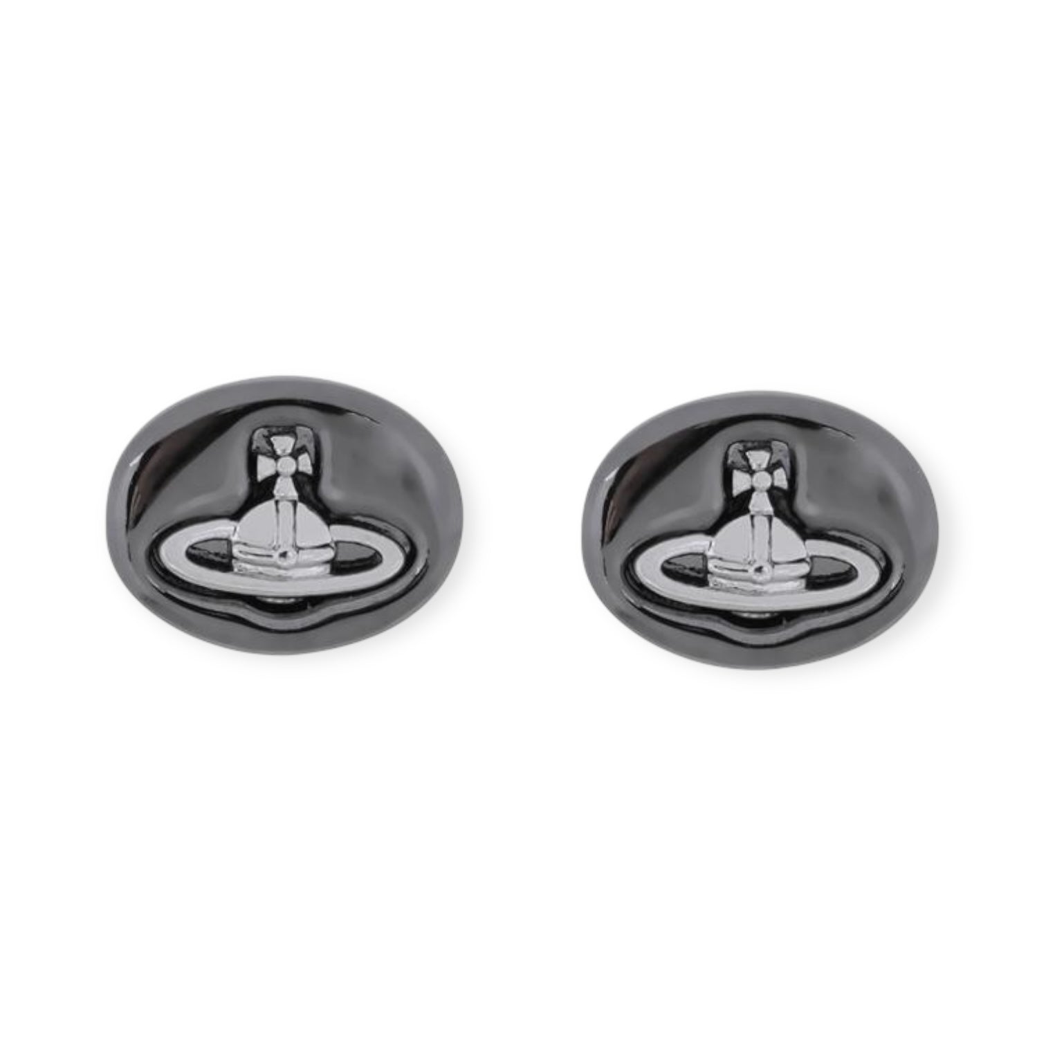 Pebble Stone Design Engraved Orb Earrings (5 Colors)