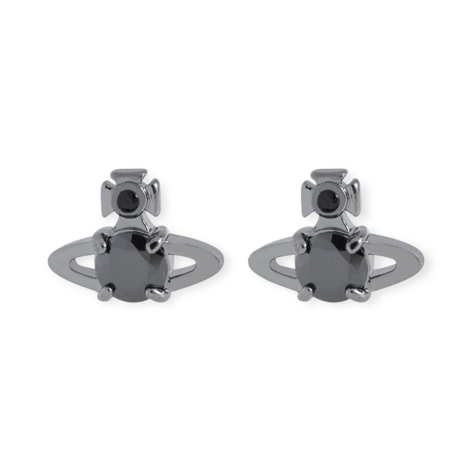 Mini Gem Stud Orb Pendant Earrings (5 Colors)