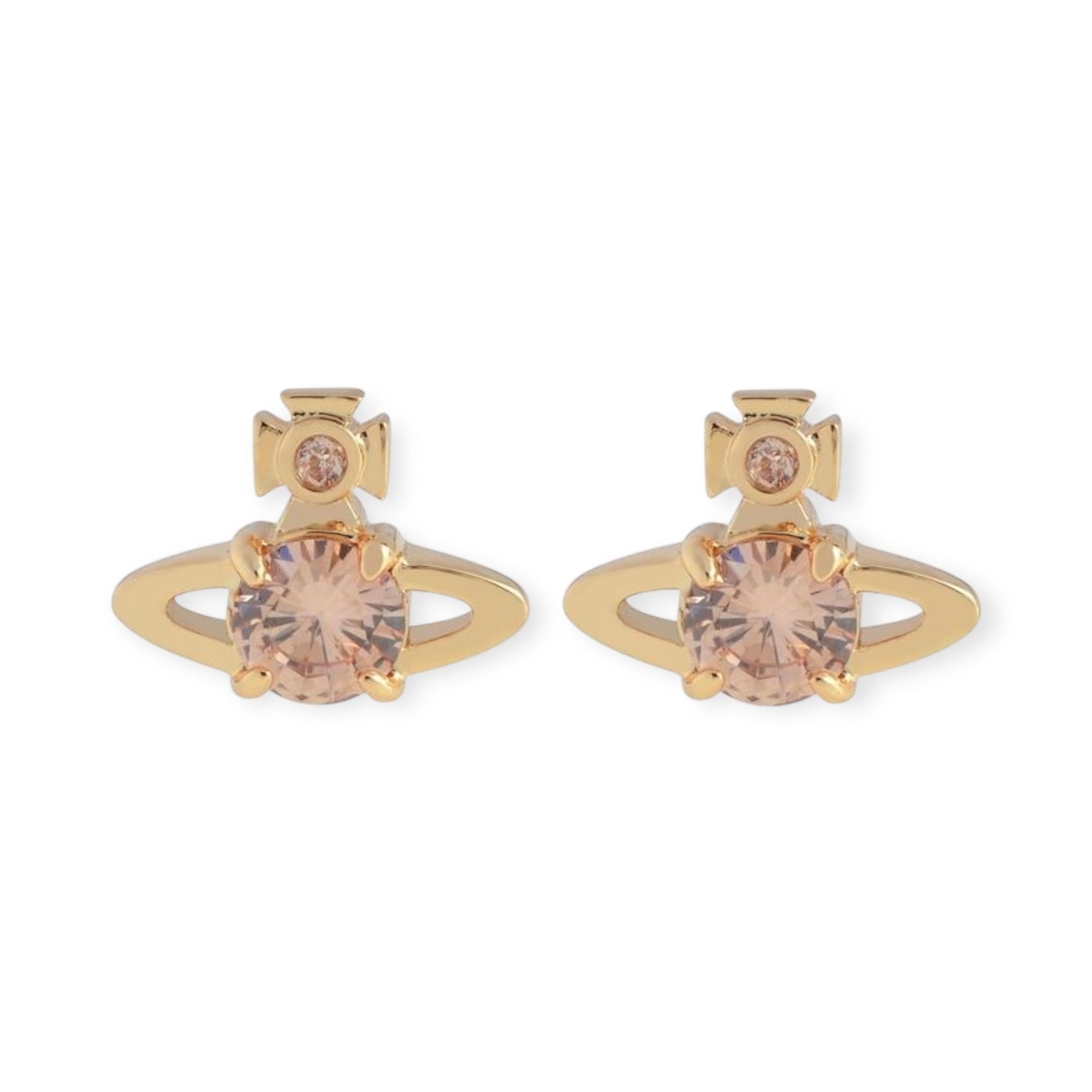 Mini Gem Stud Orb Pendant Earrings (5 Colors)