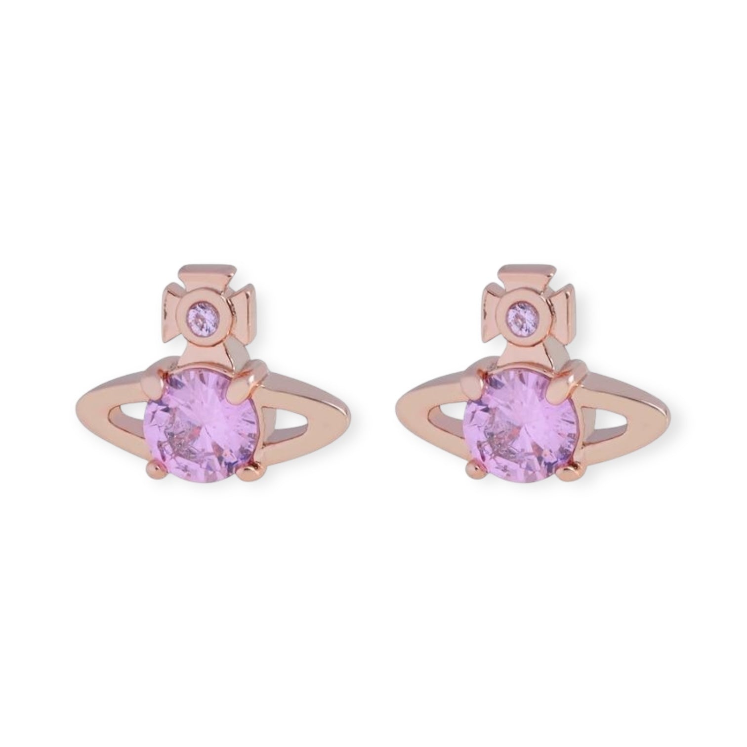 Mini Gem Stud Orb Pendant Earrings (5 Colors)