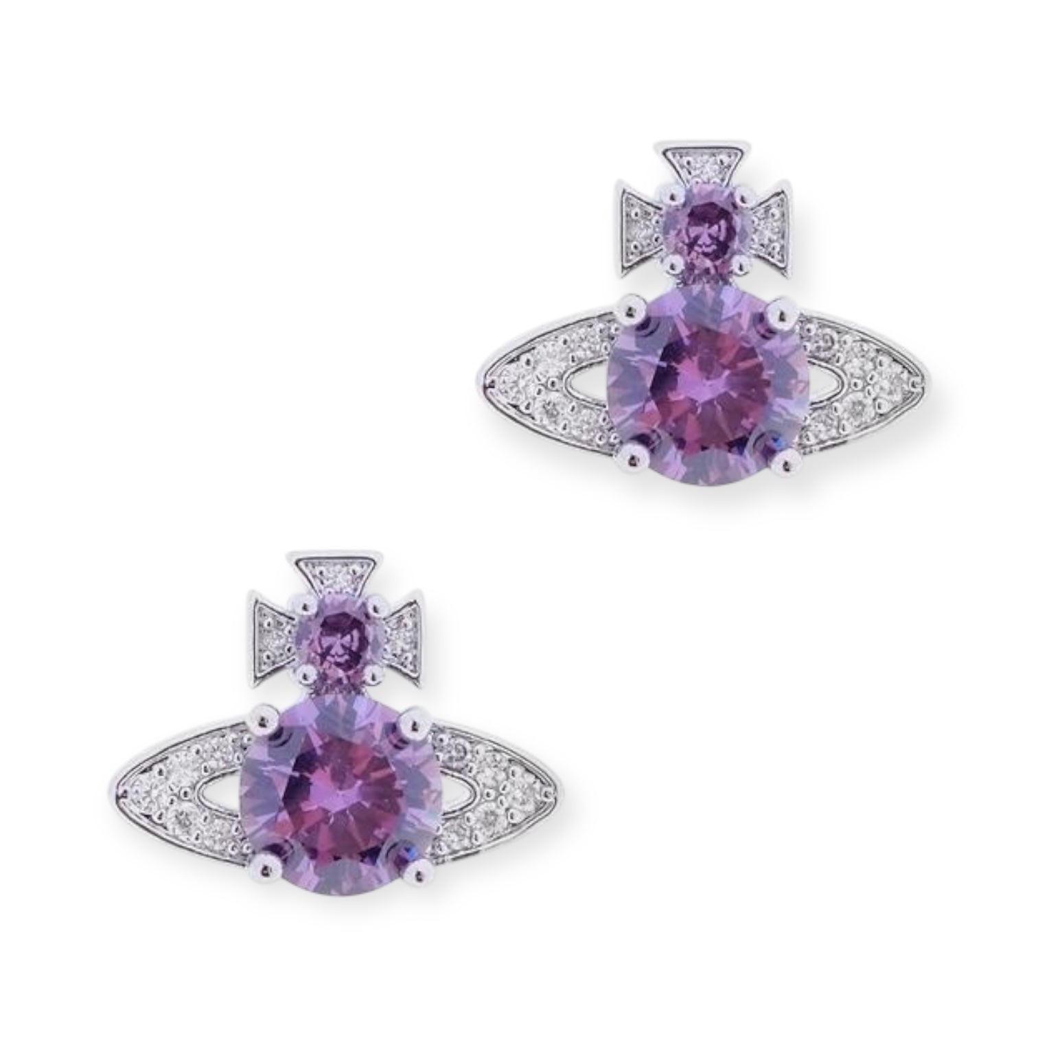 Multicolor Gem Encrusted Orb Pendant Earrings (4 Colors)