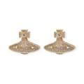 Mini Silver Gem Studded Orb Pendant Earrings (2 Colors)