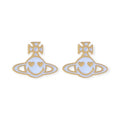 Smiley Face Heart Eyes Orb Pendant Earrings (3 Colors)