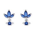 Triple Petal Petals Orb Pendant Stud Earrings (3 Colors)