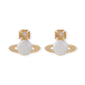 Mini Pearl Orb Iridescent Design Pendant Gold & Silver Stud Earrings (2 Colors)
