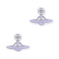 Half Cut Mini Saturn Orb Pendant Stud Earrings (2 Colors)