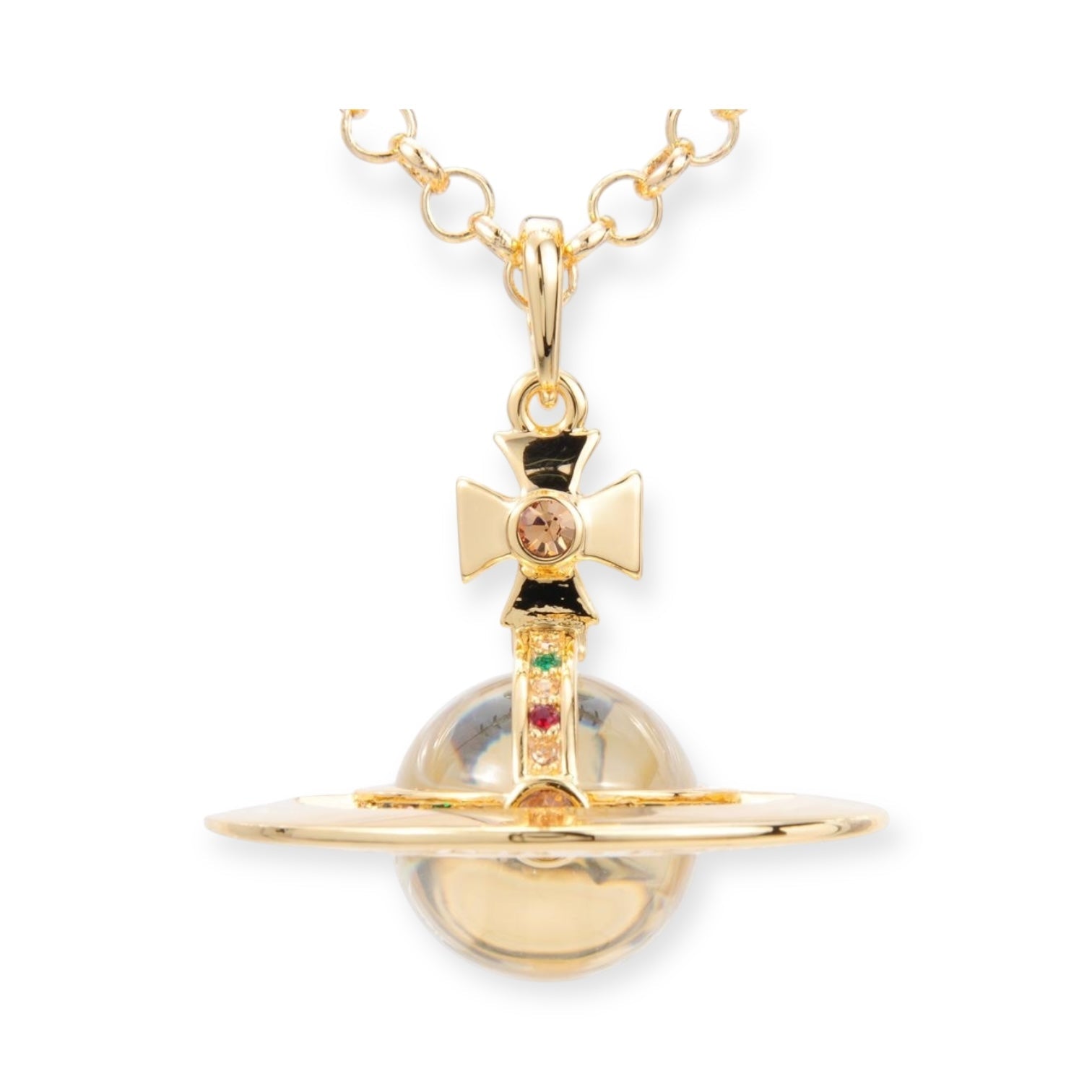 20MM Medium Saturn Orb Pendant Necklace *29 Styles*