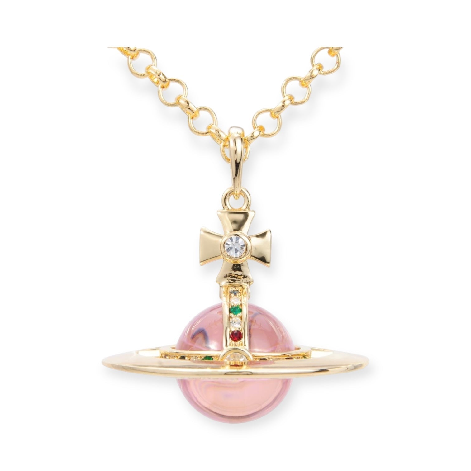 20MM Medium Saturn Orb Pendant Necklace *29 Styles*