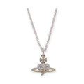 Heart Shape Yellow & Silver Orb Pendant Necklace