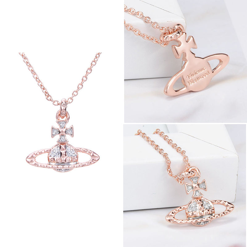 Abstract Shape Multigem 2D Orb Necklace (4 colors)