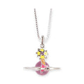 Shooting Star Candy Meteor Colorful Abstract Orb Pendant Star Necklace (20MM & 10MM)