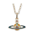 Mini Colorful Abstract 10MM Orb Pendant Necklace (7 Colors)