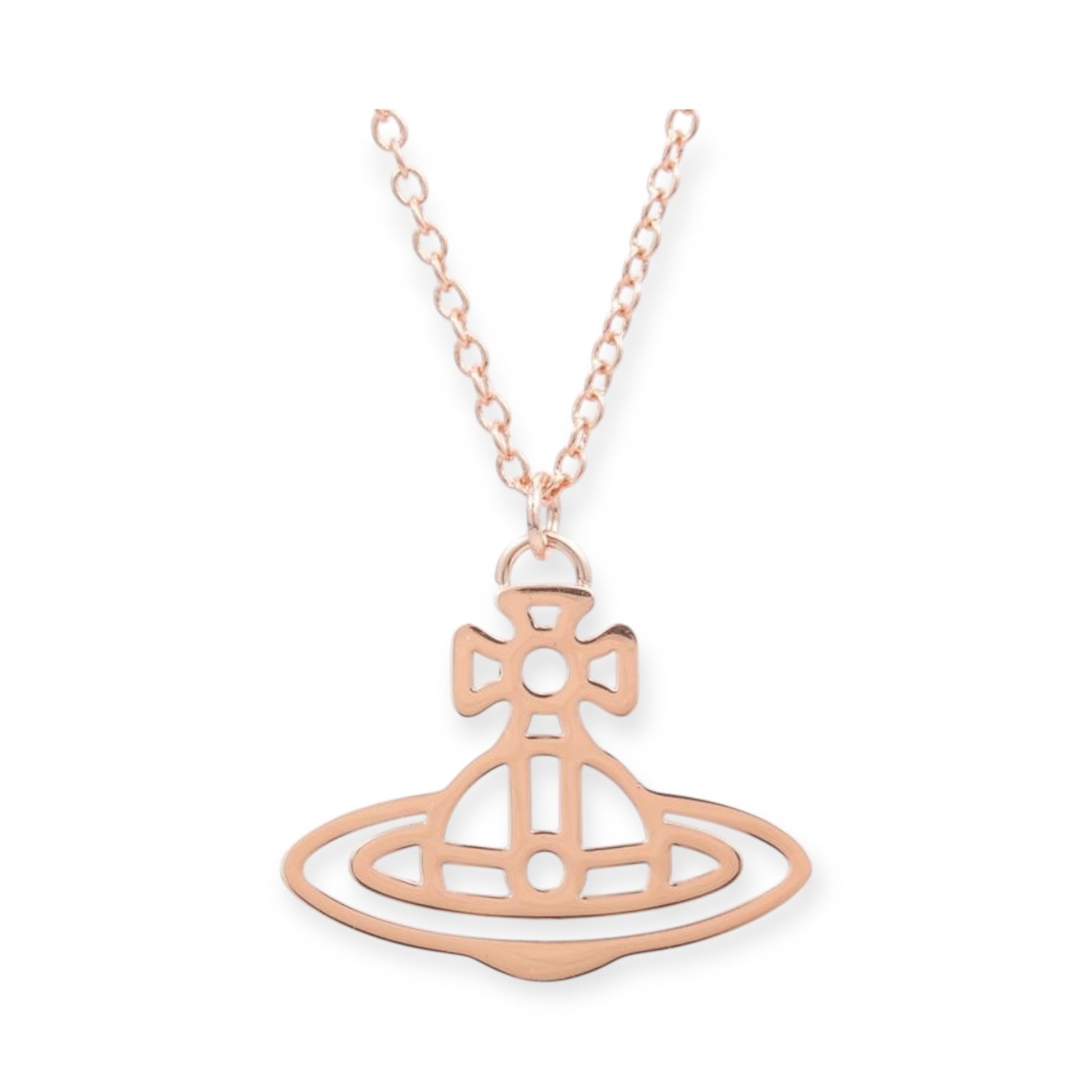 Orb Pendant 2D Outline Staple Colors Necklace (3 colors)