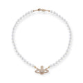 Beaded Pearl Abstract Bas Pendant Orb Necklace *3 Colors*