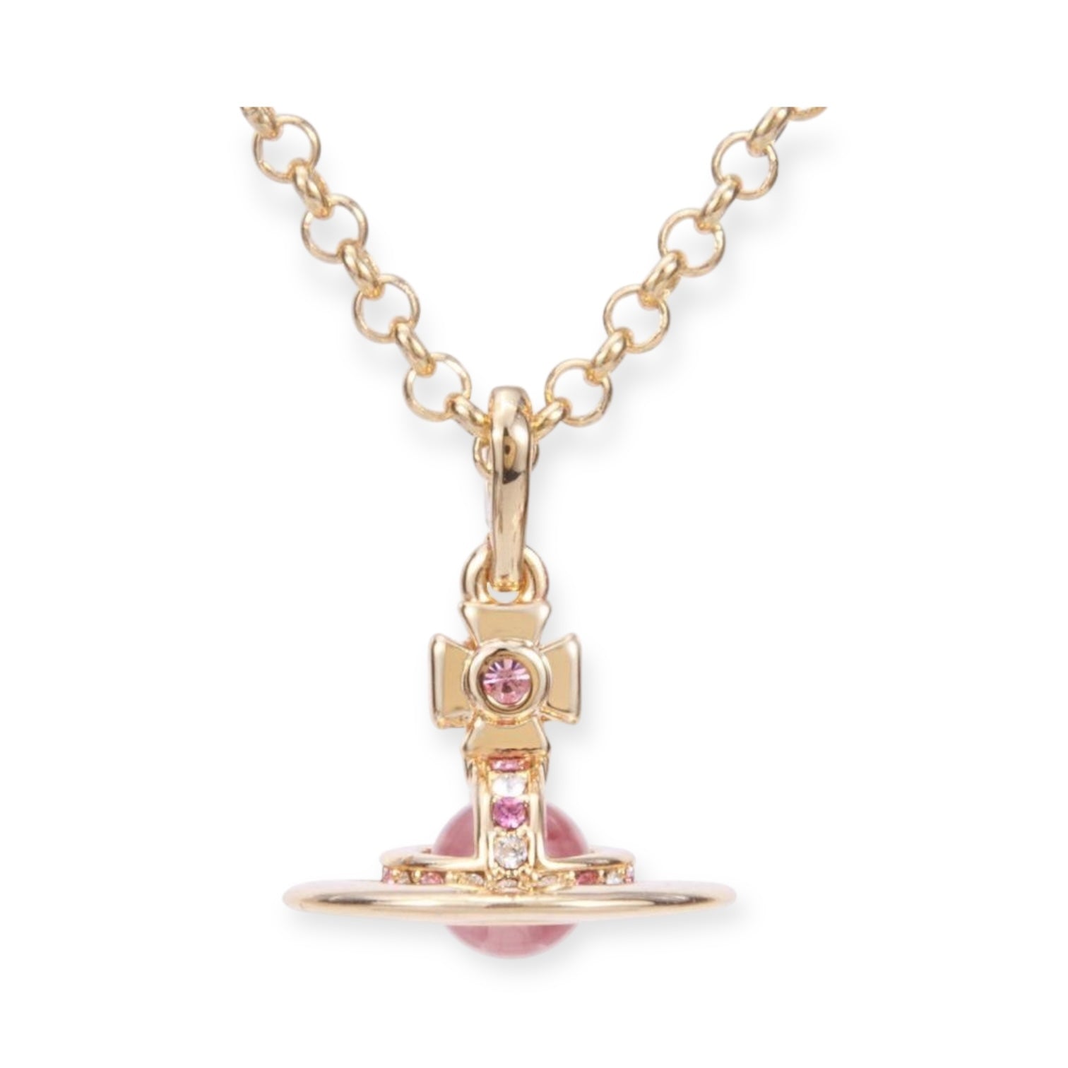 6MM Petite Saturn Orb Pendant Necklace (25 Colors)