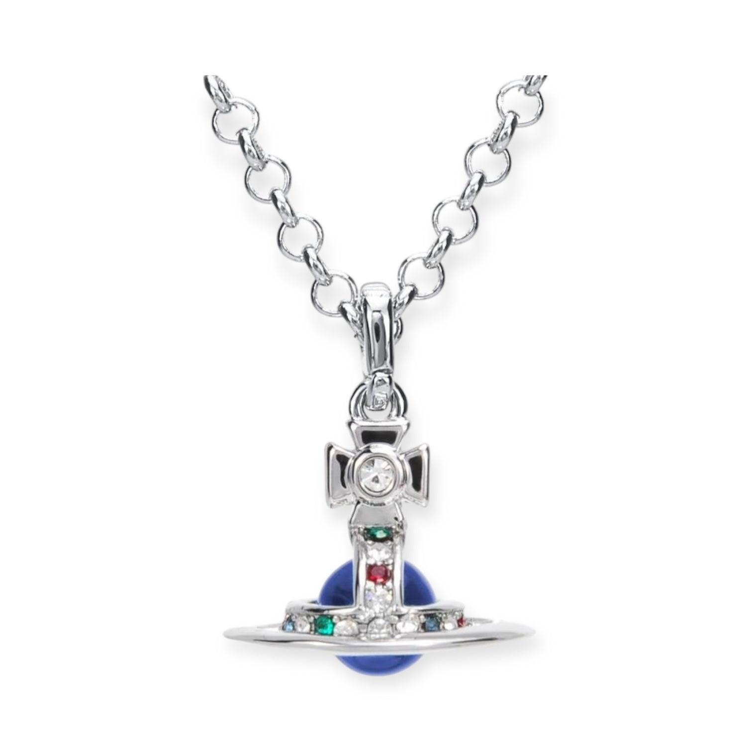 6MM Petite Saturn Orb Pendant Necklace (25 Colors)