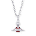 6MM Petite Saturn Orb Pendant Necklace (25 Colors)