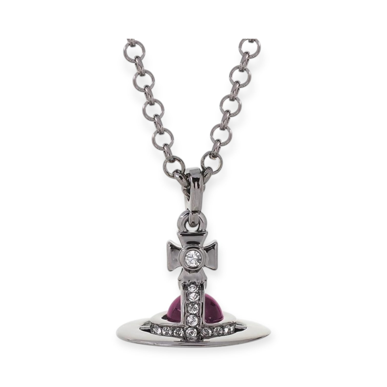 6MM Petite Saturn Orb Pendant Necklace (25 Colors)