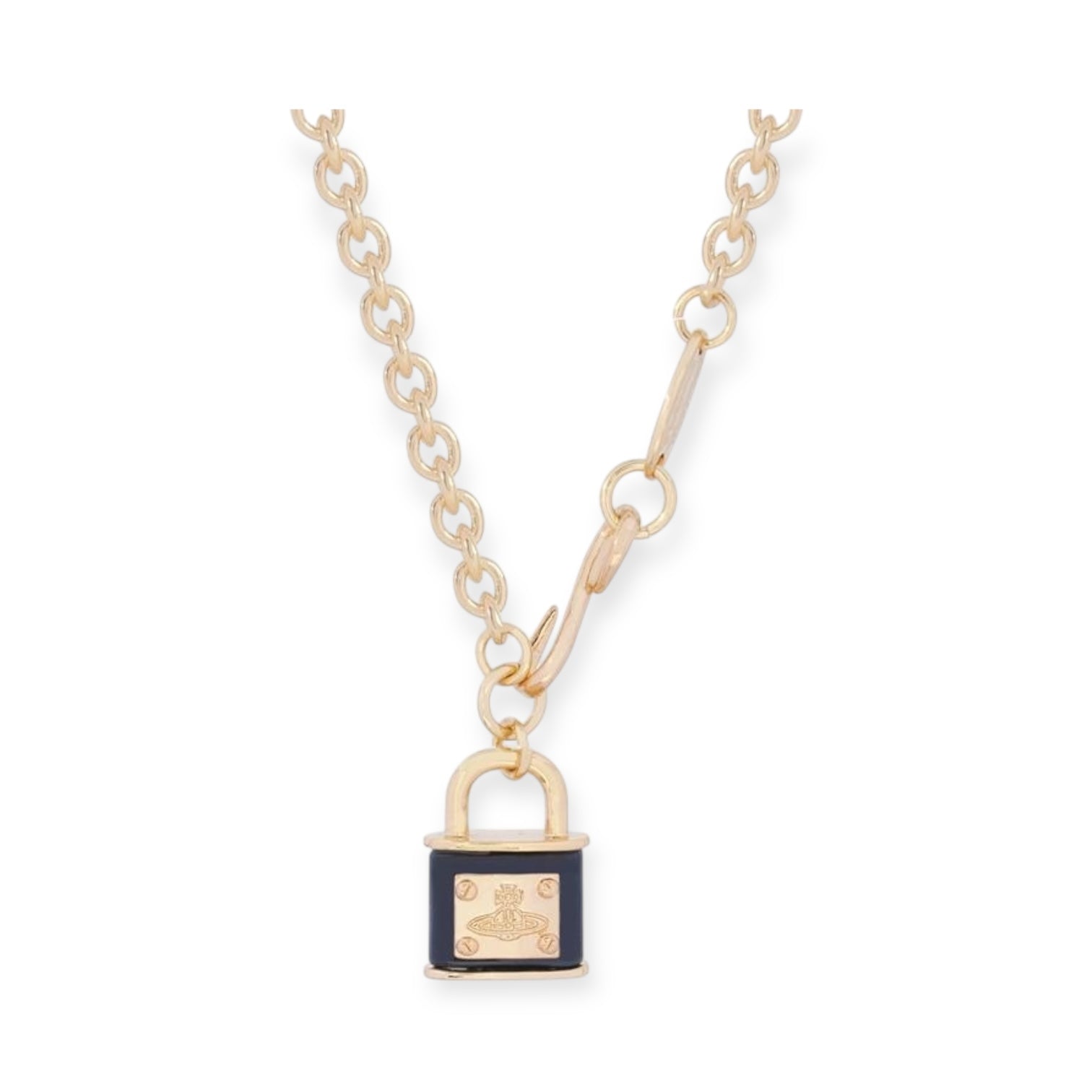 Rens Lock Locket Padlock Pendant Necklace (4 Colors)
