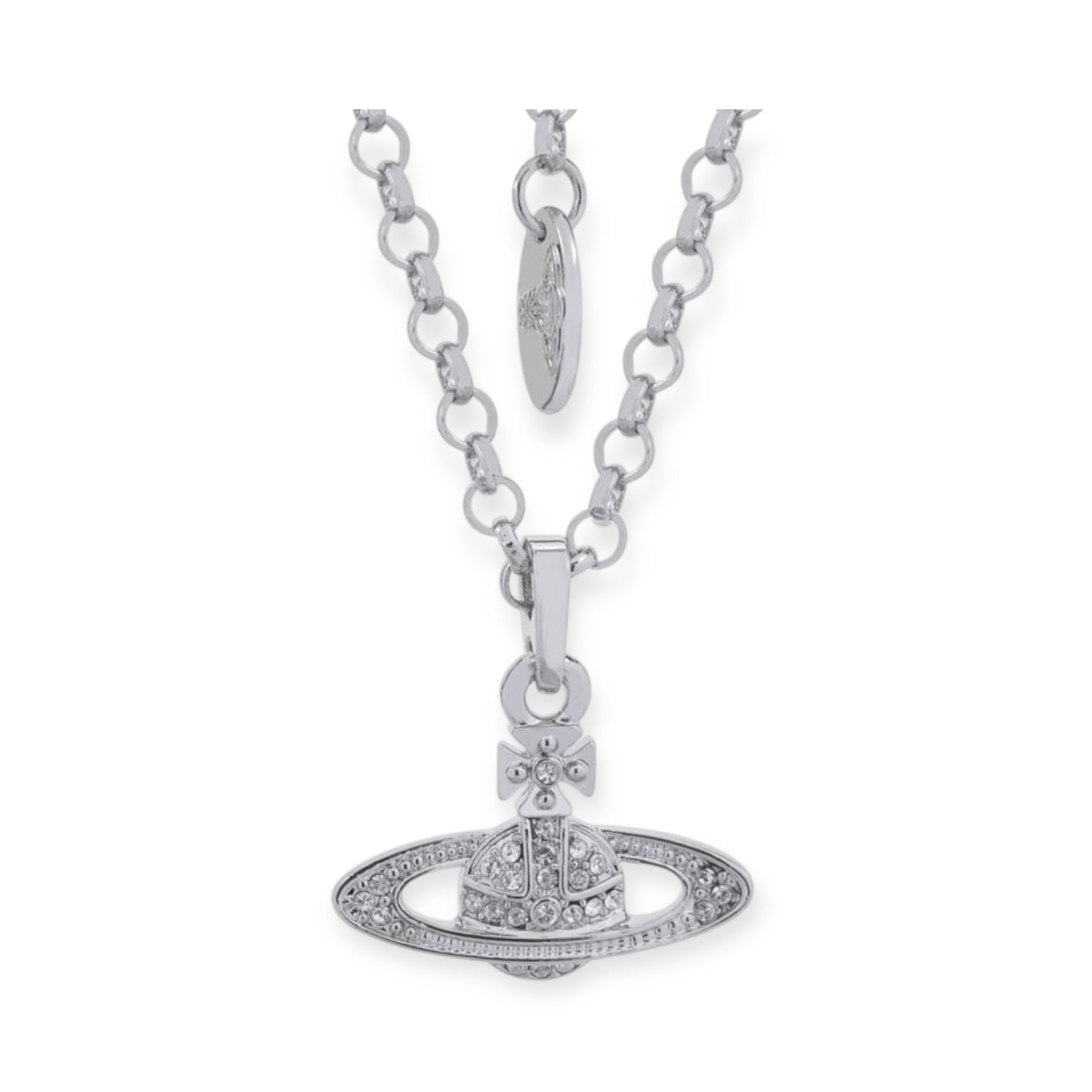Mini Gem Studded Planet Orb Pendant Necklace *5 Colors*